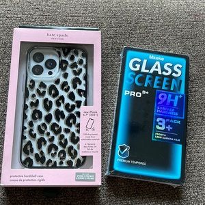 Kate spade 13 pro max and iPhone pro max plus screen protectors
